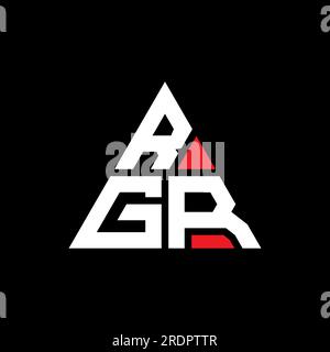 RGR triangle letter logo design with triangle shape. RGR triangle logo ...