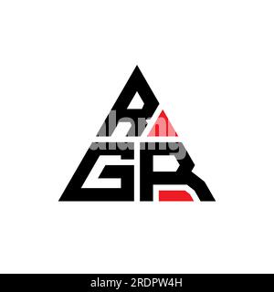 RGR triangle letter logo design with triangle shape. RGR triangle logo ...