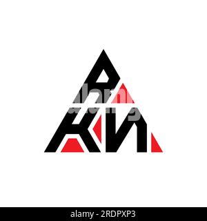 RKN triangle letter logo design with triangle shape. RKN triangle logo ...