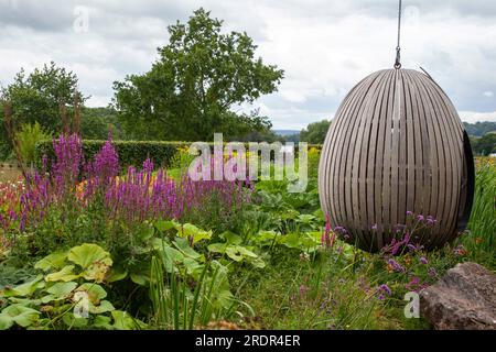 The Gravel Garden by garden designer Tom Massey supported by Sarah Mead, at Yeo Valley's The Organic Garden, in Blagdon, Somerset Stock Photo