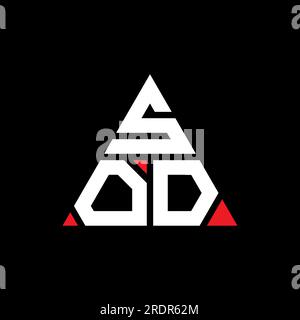 SOD triangle letter logo design with triangle shape. SOD triangle logo ...