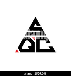 SQC triangle letter logo design with triangle shape. SQC triangle logo ...