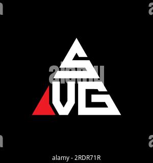 SVG triangle letter logo design with triangle shape. SVG triangle logo ...
