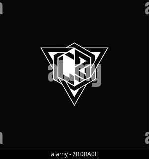 LZ Logo monogram hexagon shape with geometric abstract isolated outline ...