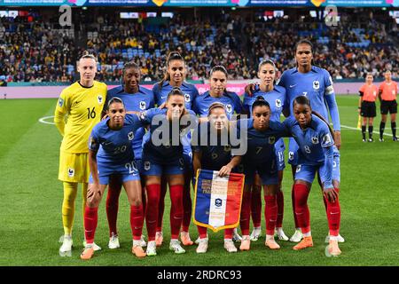 Sydney, Australia, 23 July, 2023. France poses for a team photo during the Women's World Cup football match between France and Jamaica at Allianz Stadium on July 23, 2023 in Sydney, Australia. Credit: Steven Markham/Speed Media/Alamy Live News Stock Photo