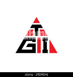 TGI triangle letter logo design with triangle shape. TGI triangle logo ...