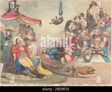 Ancient Music 1787 by James Gillray Stock Photo