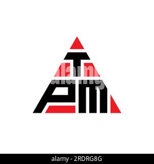 TPM triangle letter logo design with triangle shape. TPM triangle logo ...