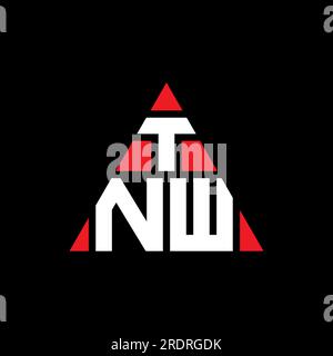 TNW letter logo design with polygon shape. TNW polygon and cube shape ...