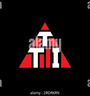 TTI triangle letter logo design with triangle shape. TTI triangle logo ...
