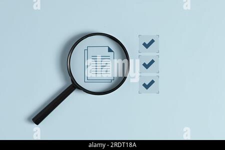 Business document paper icon, Document Management System, DMS Stock Photo