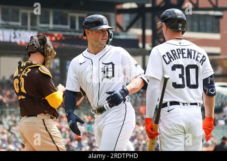 Detroit Tigers first baseman Spencer Torkelson, wearing the