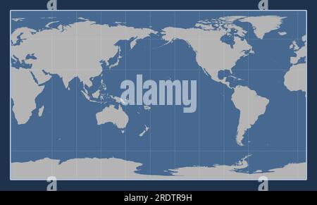 Shape of the Balmoral Reef tectonic plate on the solid contour map in ...