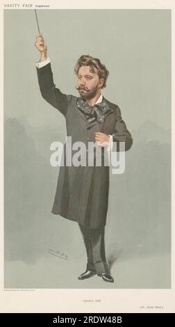 Vanity Fair: Musicians; 'Queen's Hall', Mr. Henry Wood circa 1907 by Leslie Ward Stock Photo