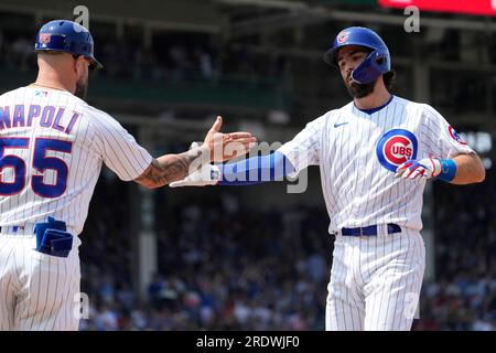 Chicago Cubs' Dansby Swanson before a baseball game, Sunday, May 21, 2023,  in Philadelphia. (AP Photo/Matt Rourke Stock Photo - Alamy