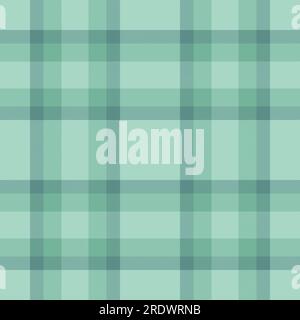 Tartan vector plaid of fabric check background with a pattern texture textile seamless in light and mint colors. Stock Vector