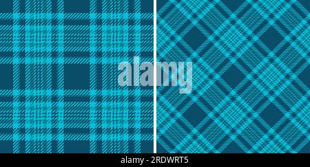 Texture fabric vector of tartan check seamless with a pattern background plaid textile set in space colors. Stock Vector