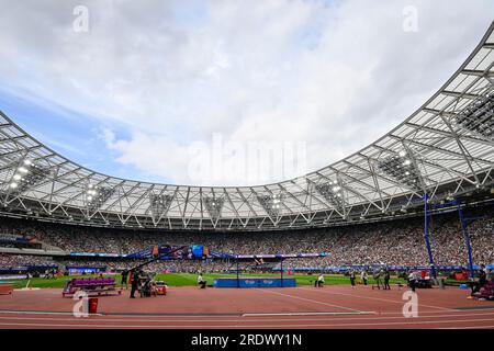 London, UK.  23 July 2023. A general view at the London Athletics Meet, a Wanda Diamond League event, at The London Stadium.  Credit: Stephen Chung / Alamy Live News Stock Photo