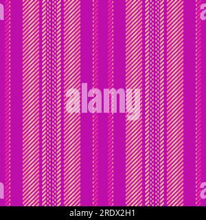 Pattern background vector of vertical textile seamless with a lines stripe texture fabric in magenta and red colors. Stock Vector