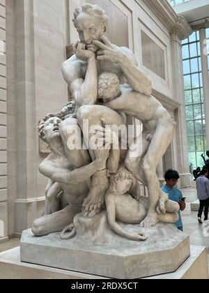 Ugolino and His Sons Saint-Béat marble Jean-Baptiste Carpeaux (1827-1875) French (Paris), 1865-67. Metropolitan Museum of Art, New York City. Stock Photo