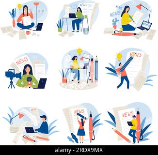 Copywriting isolated cartoon vector illustrations Stock Vector Image ...