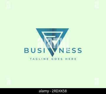 Geometric Triangle Logotype linked Letter R Vector Template Abstract Monogram Symbol . R Letter Usable For Best Modern, Business, Company, Corporate, Stock Vector