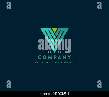 Geometric Triangle Logotype linked Letter M M Vector Template Abstract Monogram Symbol . E E Letter Usable For Best Modern, Business, Company, Corpora Stock Vector