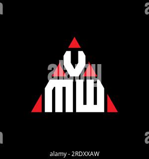 VMW triangle letter logo design with triangle shape. VMW triangle logo ...