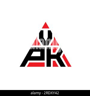 VPK triangle letter logo design with triangle shape. VPK triangle logo ...