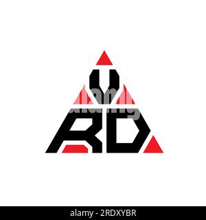 VRD triangle letter logo design with triangle shape. VRD triangle logo ...