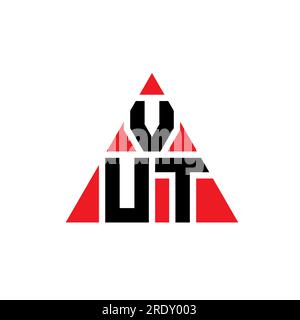 VUT triangle letter logo design with triangle shape. VUT triangle logo ...