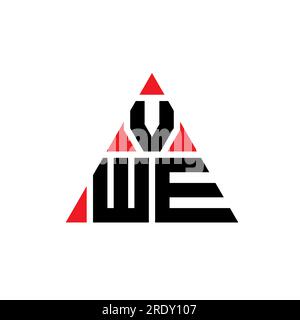 VWE triangle letter logo design with triangle shape. VWE triangle logo ...