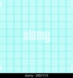 cyan Grid Paper Texture background Stock Photo