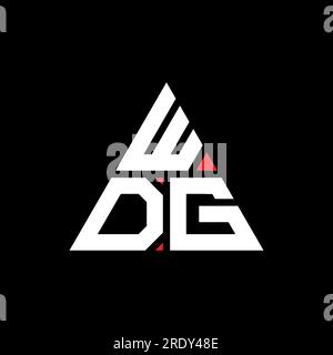 WDG triangle letter logo design with triangle shape. WDG triangle logo ...