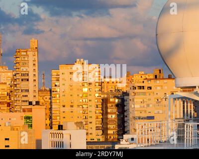 The Port of Alexandria is located on the northern, Mediterranean coast of Egypt, to the West of the Nile Delta. It is one of the oldest ports in the w Stock Photo