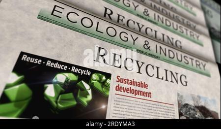 Recycling ecology environment and sustainable economy vintage news and ...