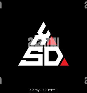 XSD triangle letter logo design with triangle shape. XSD triangle logo ...