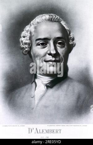 Jean Baptiste Le Rond d'Alembert ( 1717-1783) Stock Photo