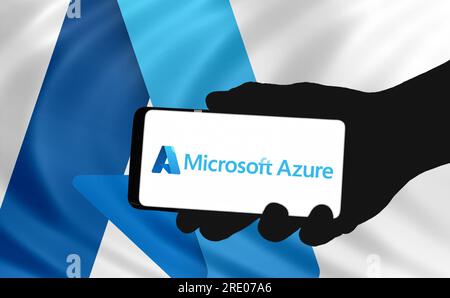 Microsoft Azure technology Stock Photo