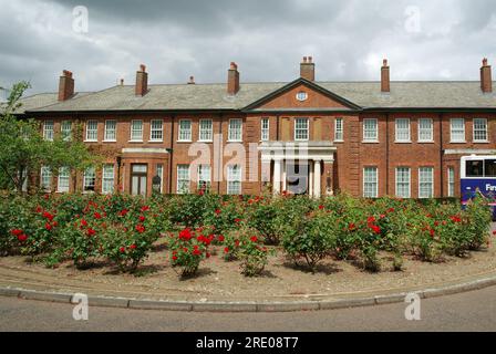 Middleton Hall, Officers' Mess building at RAF Mildenhall, Suffolk, UK. 1930s & Second World War vintage historic building on air base used by USAF Stock Photo