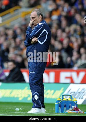 West Ham United head coach Olli Harder after the final whistle during ...