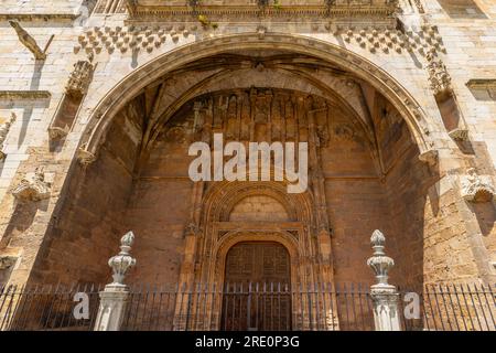 Former Convento de San Marcos building in León, Castile y Leon. Spain. Present building from sixteenth century thanks to a grant from Ferdinand the Ca Stock Photo