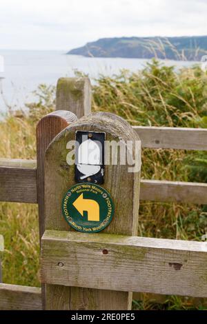 Part of the Cleveland Way near Robin Hood's Bay Stock Photo