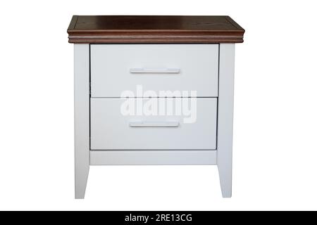 nightstand isolated on white background Stock Photo