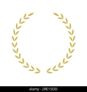 Trophy winner round stamp frame vector design Stock Vector