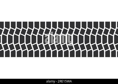 Auto tire tread seamless elements. Car tire patterns, wheel tyre tread ...