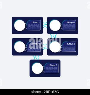 Digitalization infographic chart design template Stock Vector