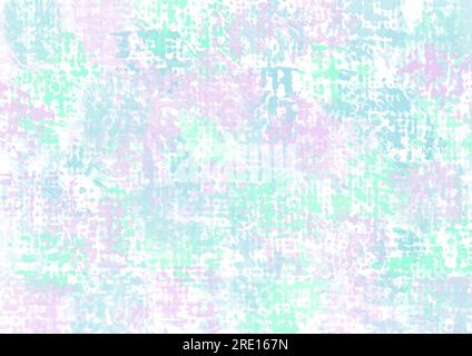 Abstract art background with vibrant colors. Watercolor painting on canvas with green, lilac and cyan brush strokes. Fragment of artwork on paper with Stock Photo