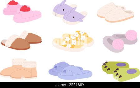 Fluffy cartoon fashion slippers