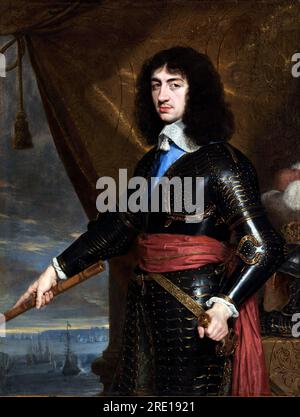 Portrait of King Charles II of England(1630–1685) by Philippe de Champaigne in 1653 Stock Photo